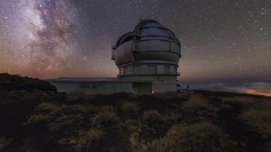 Imagen de archivo del Gran Telescopio Canarias (Grantecan o GTC), en el Observatorio del Roque de Los Muchachos emplazado en las cumbres de Garafía.