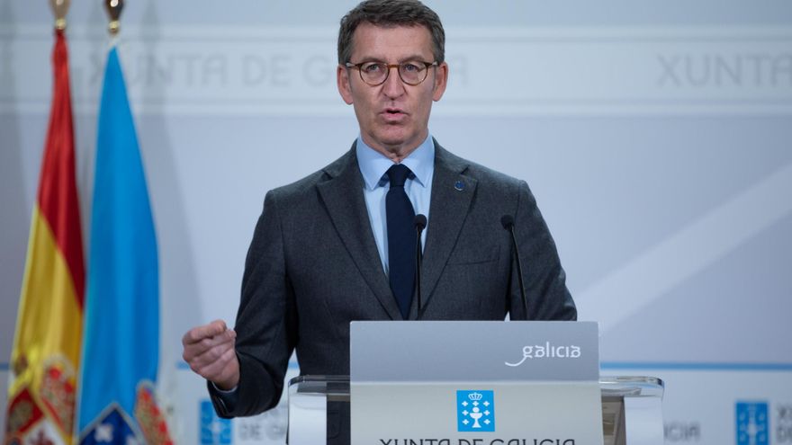 Feijóo reduce su agenda institucional por contacto estrecho con una persona con coronavirus