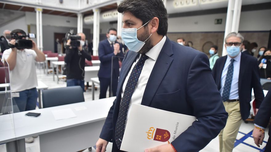 El presidente del Gobierno de Murcia, Fernando López Miras