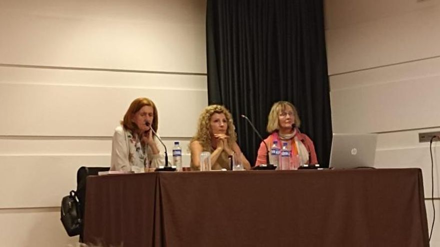 Cecilia Domínguez, Lucía Rosa González y Claudia Gehrke. 