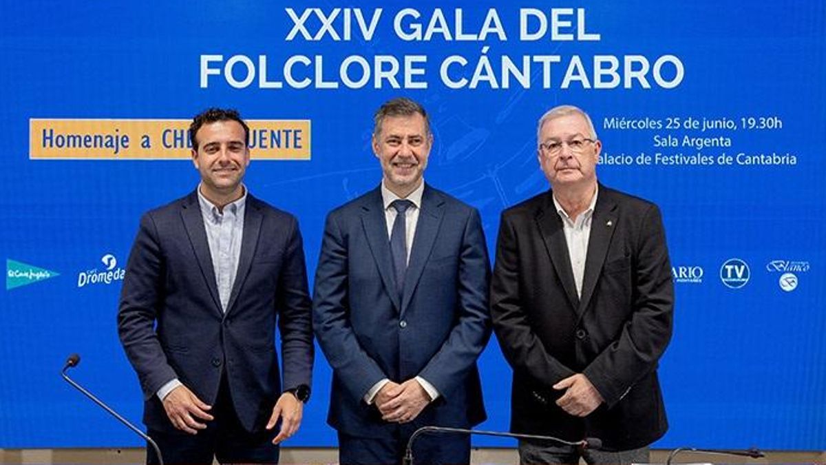 Presentación de la Gala del Folclore Cántabro.