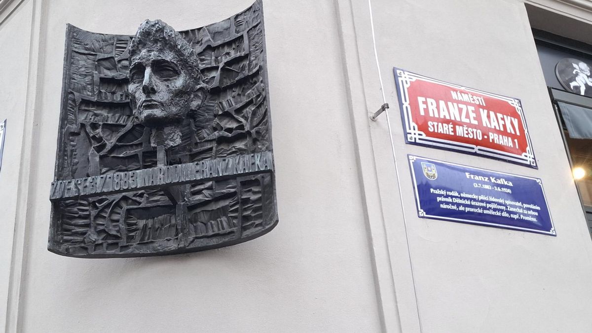 Casa natal de Franz Kafka, destruida posteriormente en un incendio.