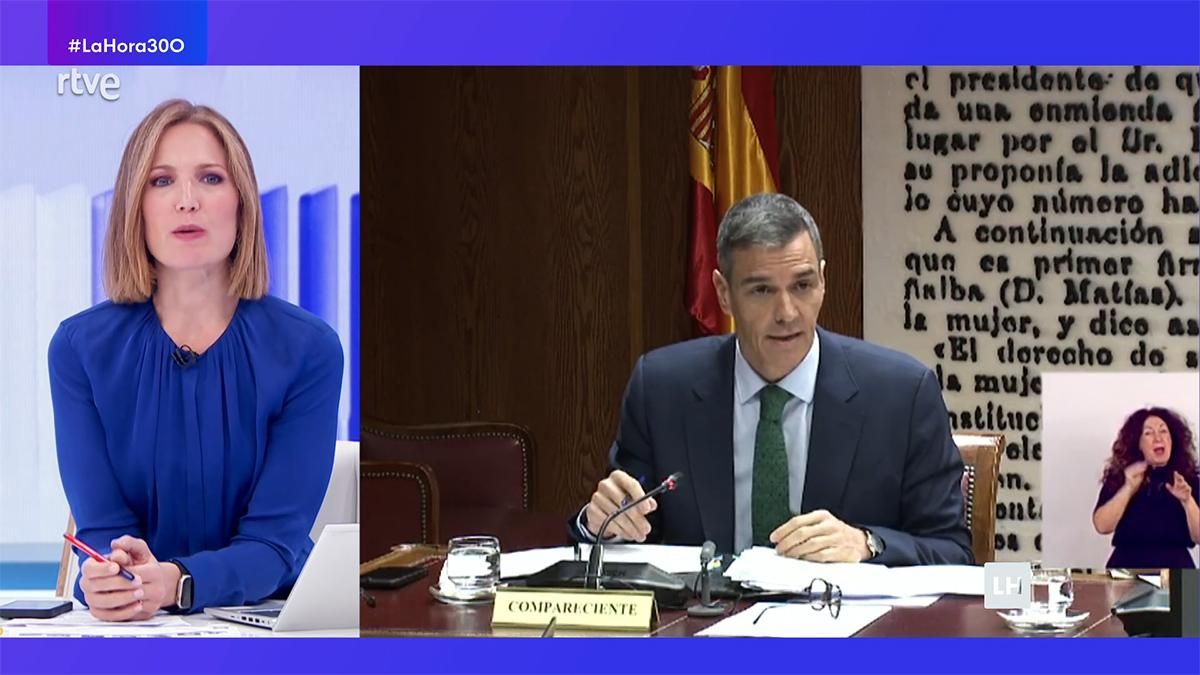 La 1 de RTVE arrasó con más del 20% como cadena preferida para seguir la comparecencia de Sánchez en el Senado