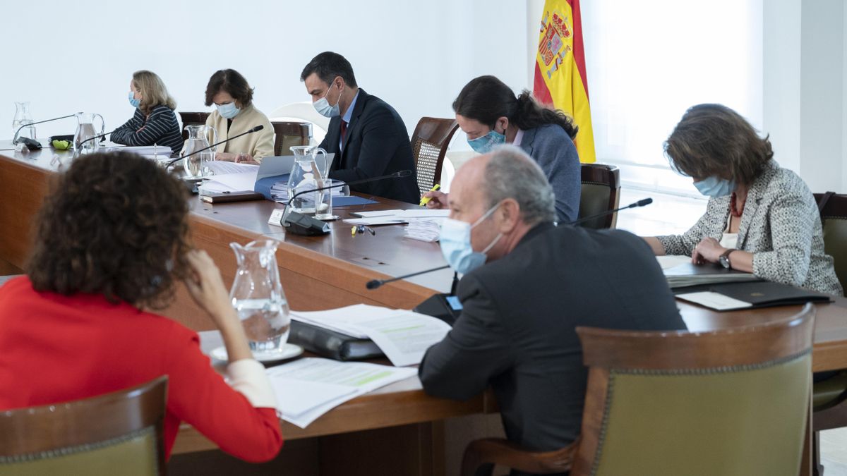 El presidente del Gobierno, Pedro Sánchez, en na reunión del Consejo de Ministros