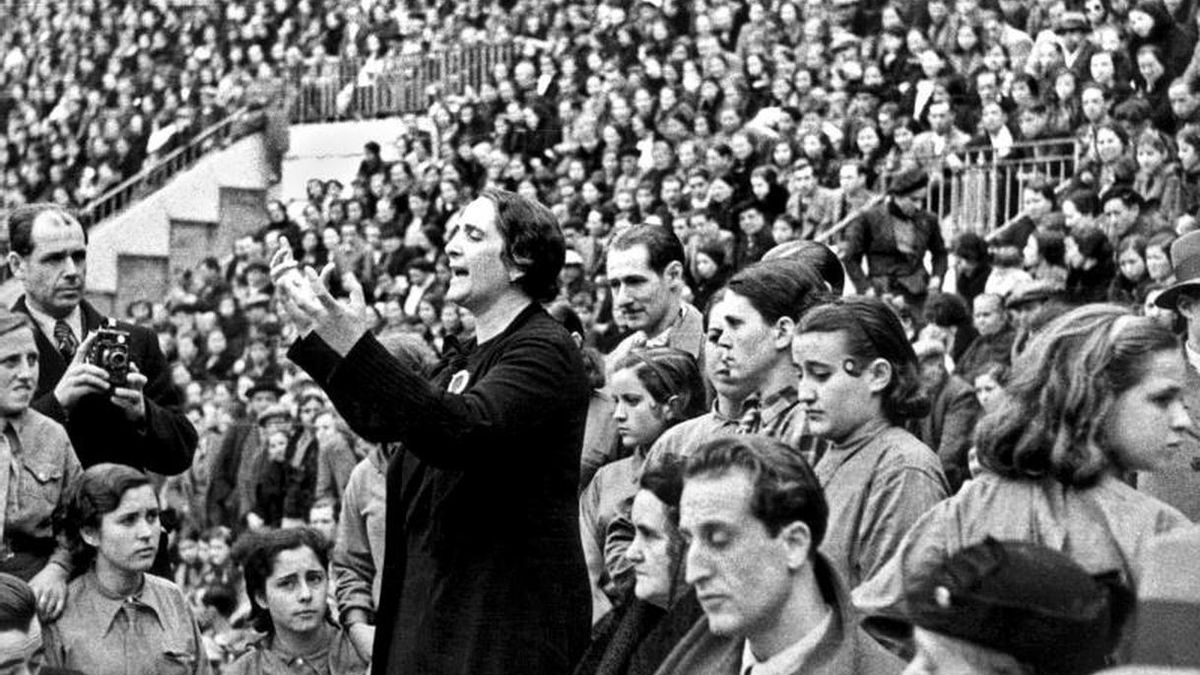 Discurso de Pasionaria, uno de los símbolos del comunismo español