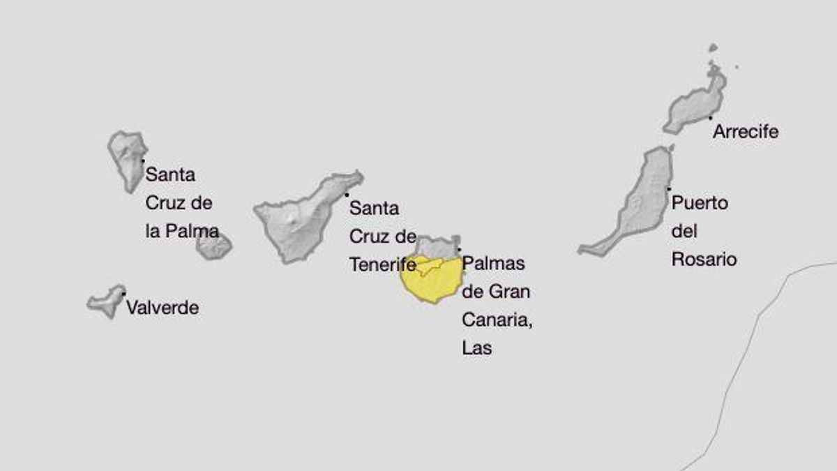 Aviso amarillo por altas temperaturas en Gran Canaria el próximo lunes