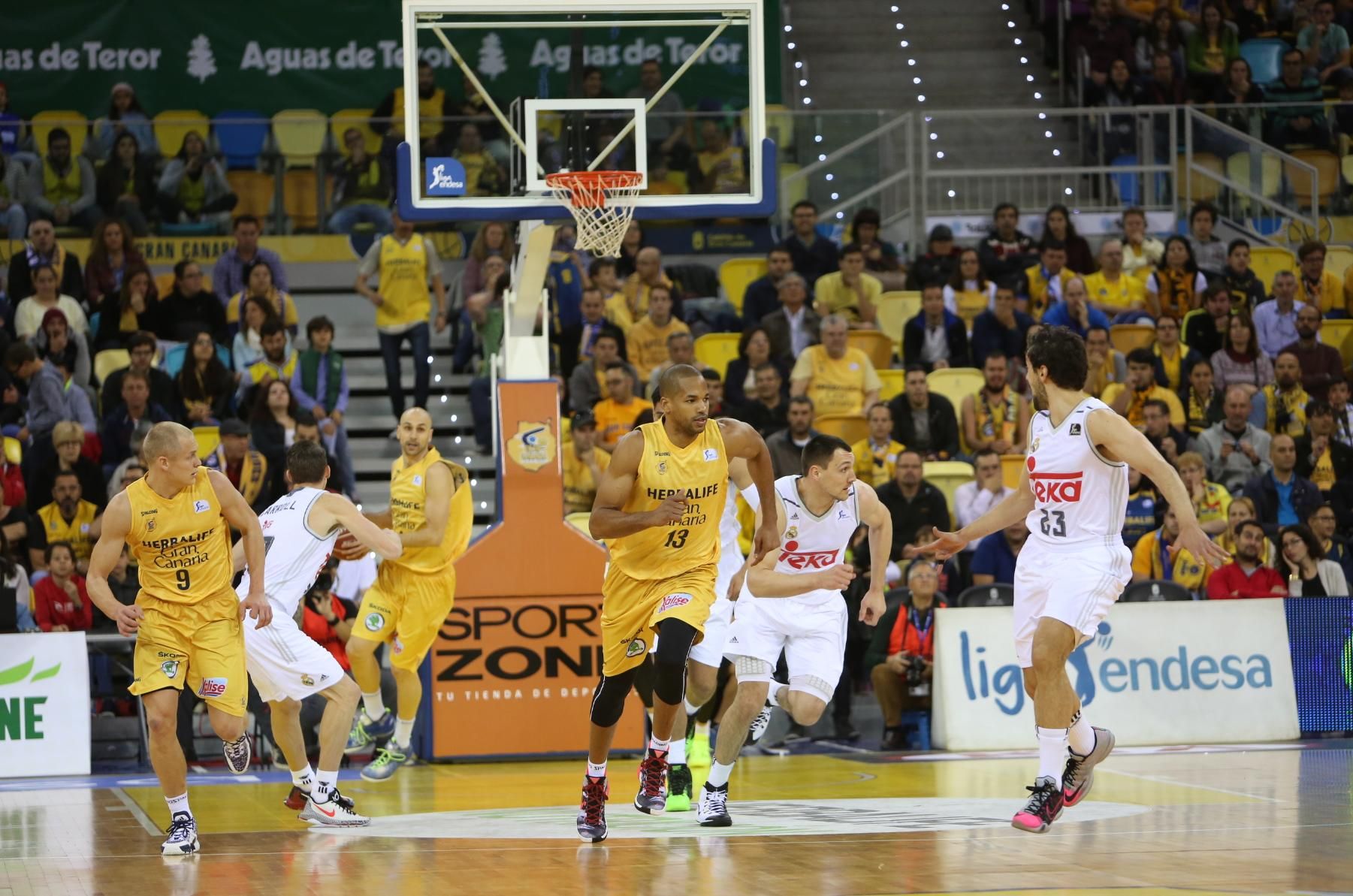 Partido entre el Herbalife Gran Canaria y el Real Madrid. (Alejandro Ramos).