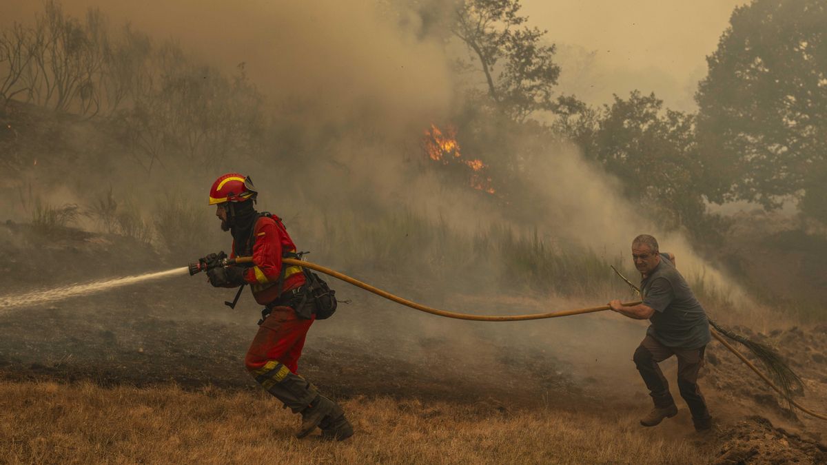 El incendio en Chandrexa, en Ourense