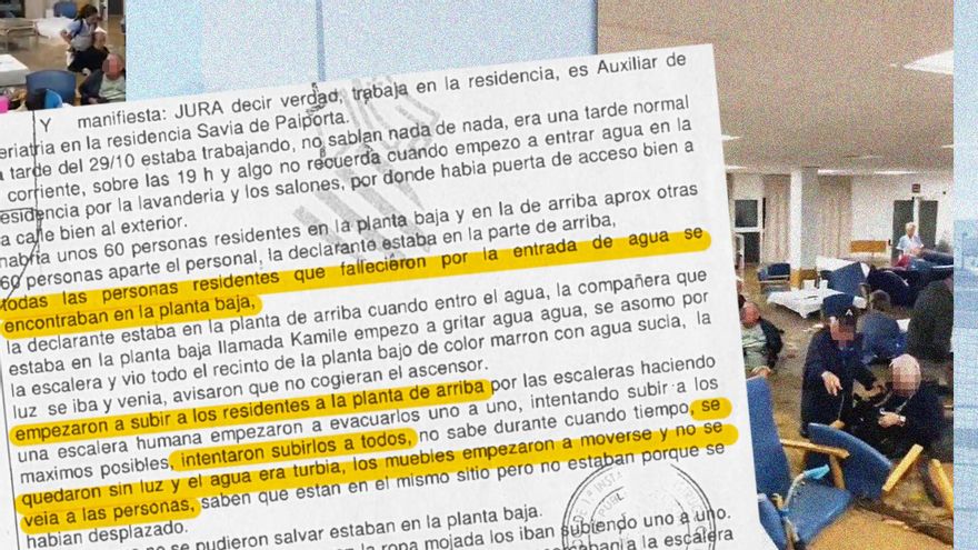 Un informe de la residencia de Paiporta donde hubo seis muertos en la DANA denuncia que nadie les avisó del riesgo