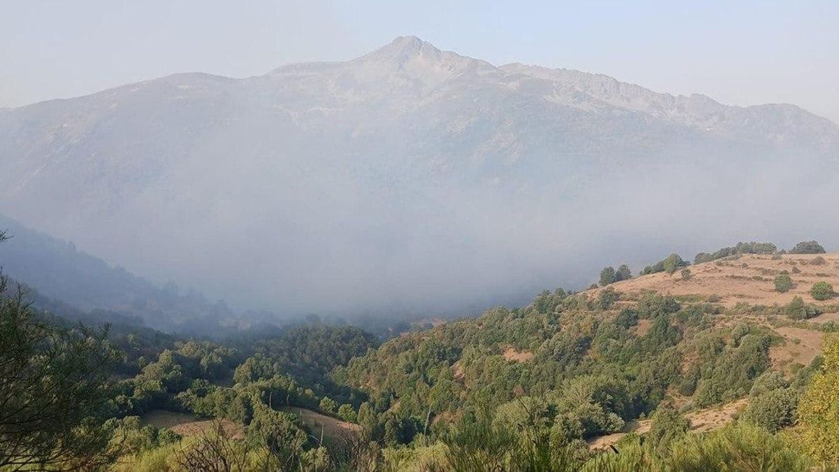 Incendio en Salientes este sábado, con la localidad desalojada