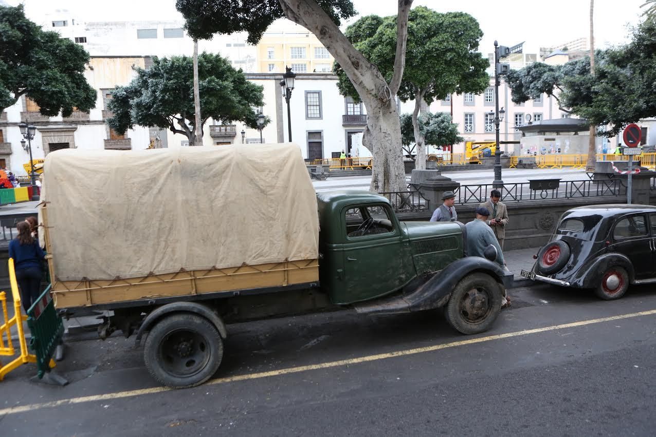 Rodaje de 'Allied' en Las Palmas de Gran Canaria. (ALEJANDRO RAMOS)