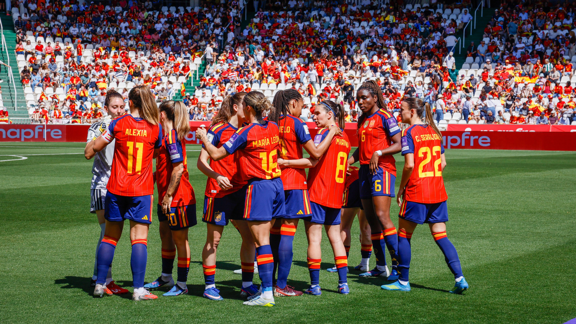El partido de la selección femenina España - Ucrania