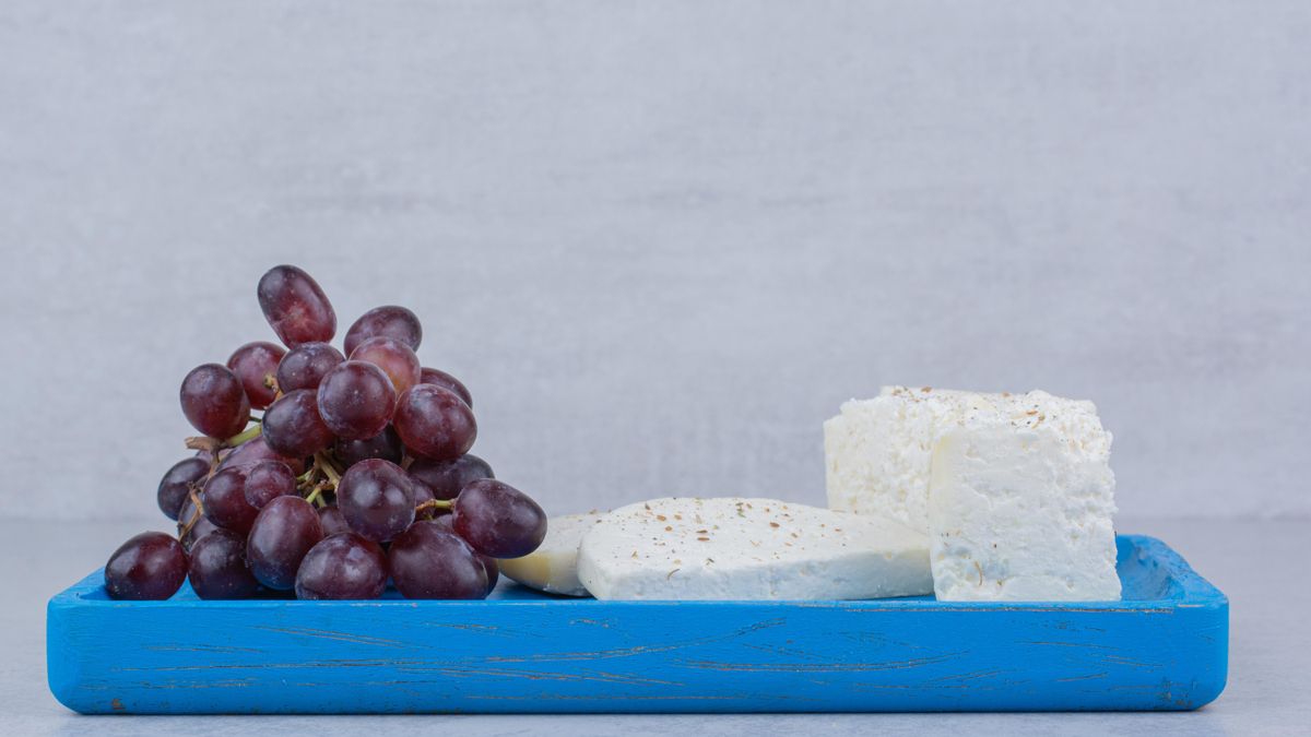 El queso combina a la perfección con las uvas