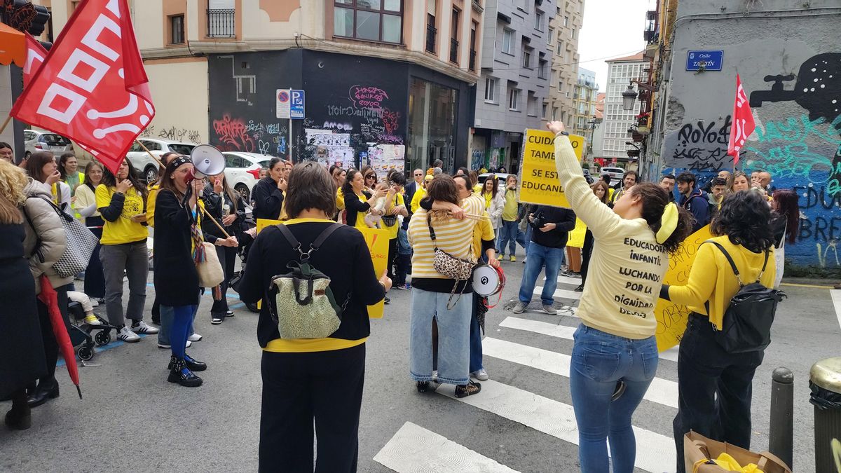 CCOO cifra en un 52,3% el seguimiento de la huelga en Educación Infantil en Cantabria