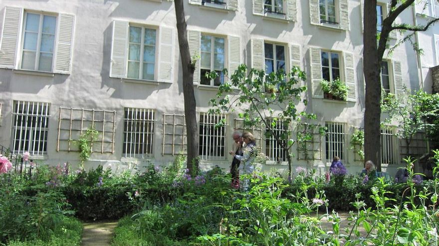 Jardines del estudio de Delacroix.