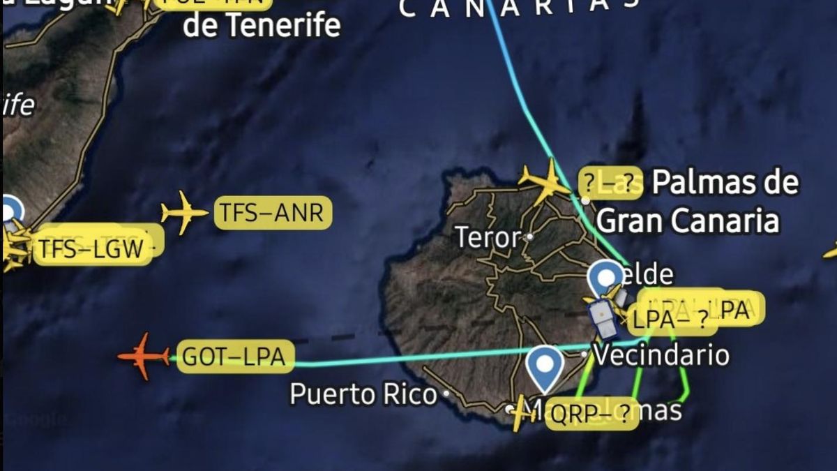 El fuerte viento deja las primeras consecuencias en los aeropuertos canarios