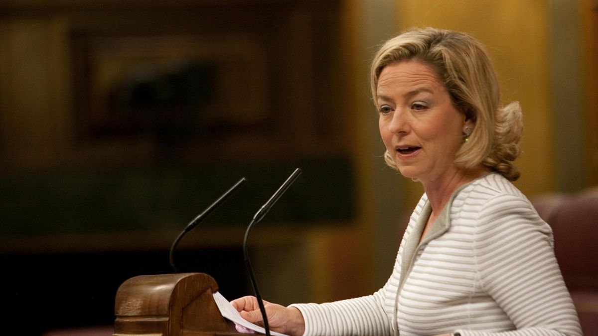 Ana Oramas, de Coalición Canaria, en una sesión parlamentaria