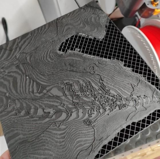 Una de las fases de la impresión.