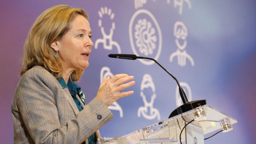 La vicepresidenta primera y ministra de Asuntos Económicos y Transformación Digital, Nadia Calviño.