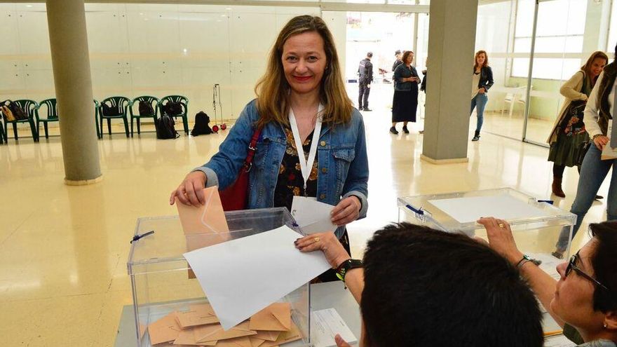 La cabeza de lista de Unidas Podemos al Congreso por Las Palmas, Vicky Rosell.