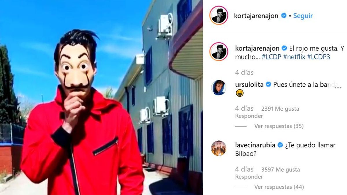 ¿Estará Jon Kortajarena en 'La Casa de Papel'? Una foto del actor en Instagram siembra la duda