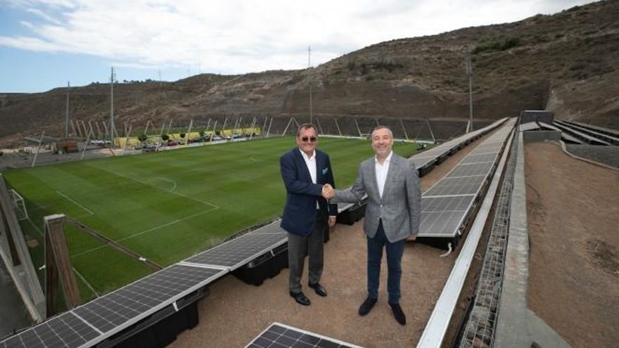La UD Las Palmas y SM Advance Energy inauguran una planta solar fotovoltaica en la Ciudad Deportiva