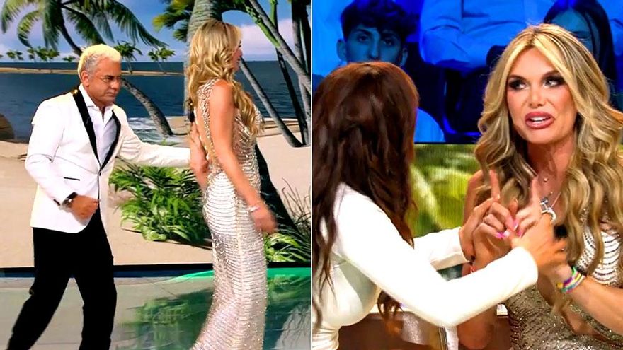 Jorge Javier y Marta Peñate sujetan a Yola Berrocal en 'Supervivientes All Stars'
