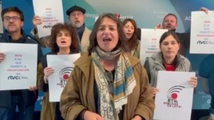 El personal de la televisión y la radio públicas de Galicia respalda a sus colegas de Canarias: “Aquí nos pasó también”