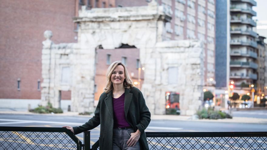 Pilar Alegría, candidata del PSOE: "Percibo la pulsión y las ganas por dar carpetazo a dos años de desgobierno"