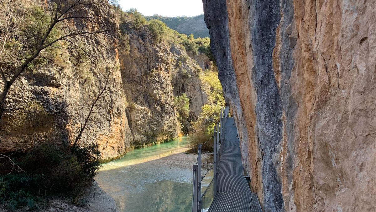 Pasarelas de Alquézar