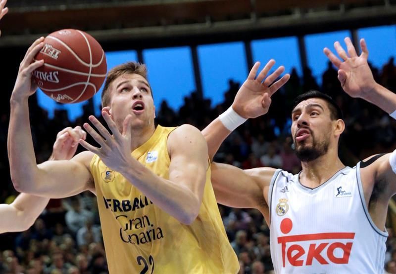 Partido de la final de la Copa del Rey 2016 entre el Herbalife Gran Canaria y el Real Madrid. Efe.