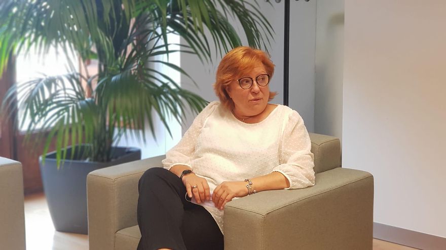 Gloria Calero, exalcaldesa socialista de Sagunto, en su despacho en la Delegación del Gobierno en Valencia.