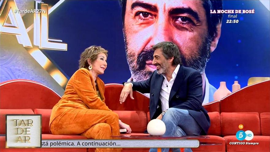 Juan del Val saltó por un día a Telecinco, como tertuliano VIP de Ana Rosa: "Vente más días, ¿o no te van a dejar?"