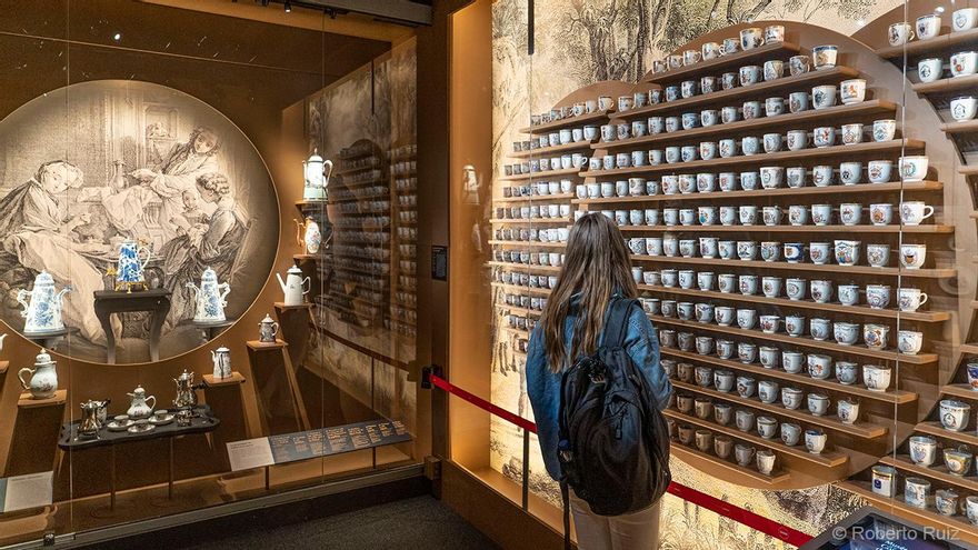 Cerámica china en el Museo de la Compañía de las Indias.