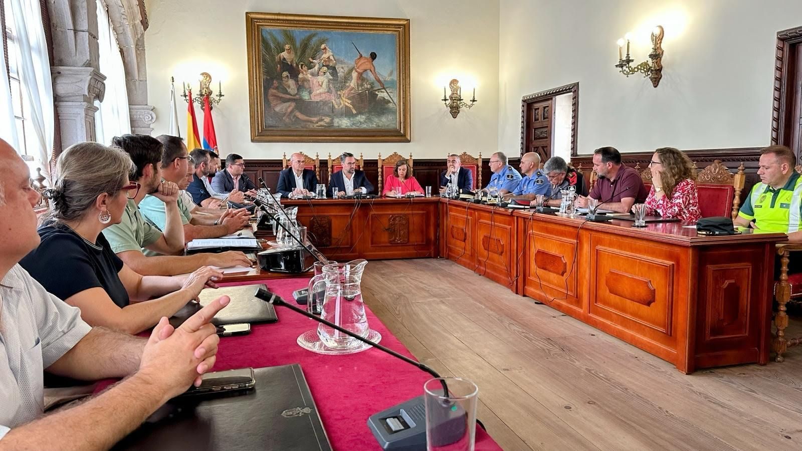 Reunión para abordar la seguridad en La Bajada.