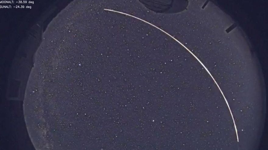 No era un OVNI: El Grantecan también captó la reentrada  a la atmósfera del cohete  chino CZ-2F