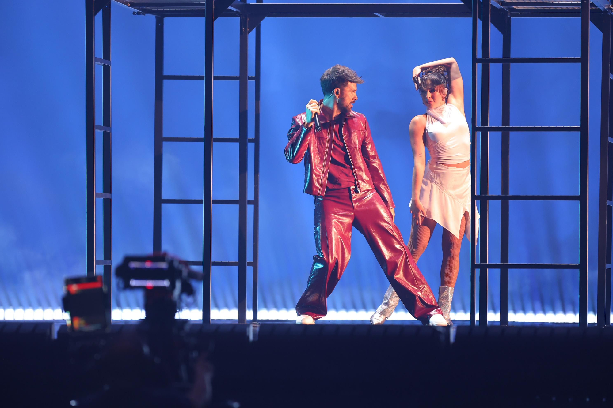 Dani J en su actuación de la segunda semifinal del Benidorm Fest 2026