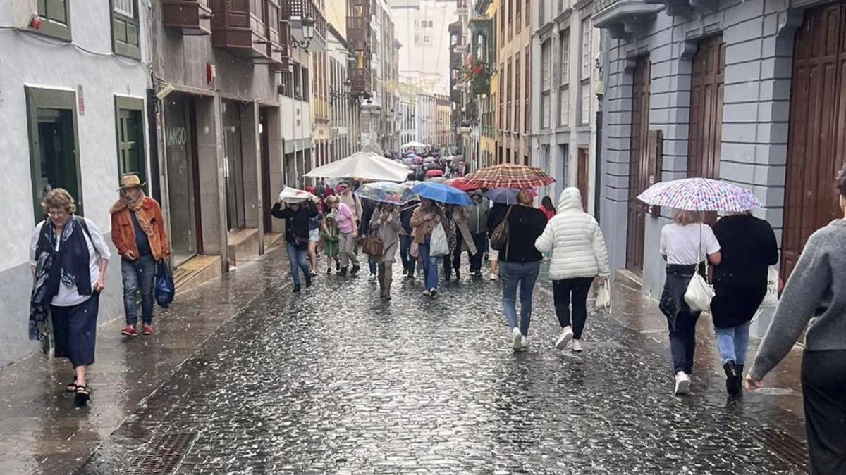 Lluvias este viernes por la tarde en el norte y este de La Palma