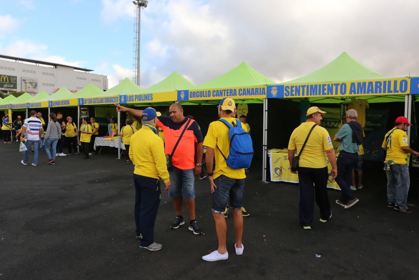 'Fan zone' de la UD Las Palmas. (ALEJANDRO RAMOS)