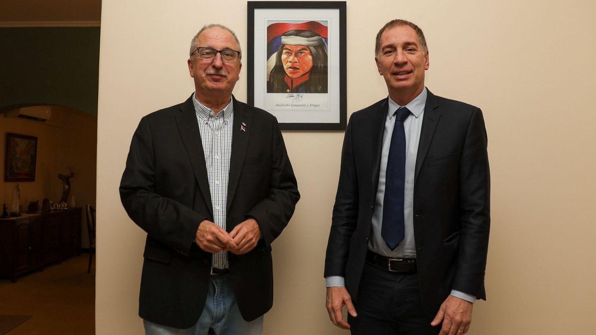 Diego Santilli y el gobernador de Misiones Hugo Passalacqua.