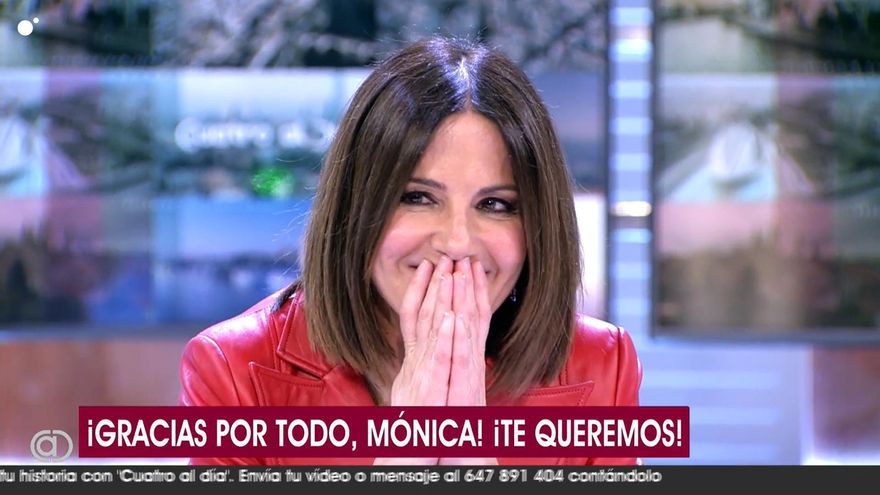 La emotiva despedida de Mónica Sanz en 'Cuatro al día': "Me voy a otro proyecto, nos seguiremos viendo"