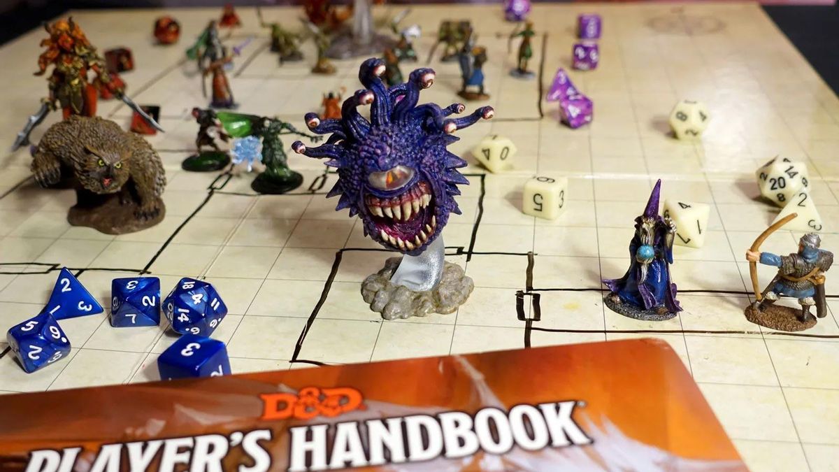 Figuritas del juego de rol de Fantasía 'Dungeons & Dragons' en la actualidad.