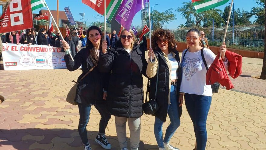 Trabajadoras de Primark protestas para la mejora del convenio