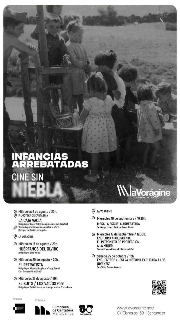 Programa del ciclo 'Cine sin niebla' de La Vorágine.
