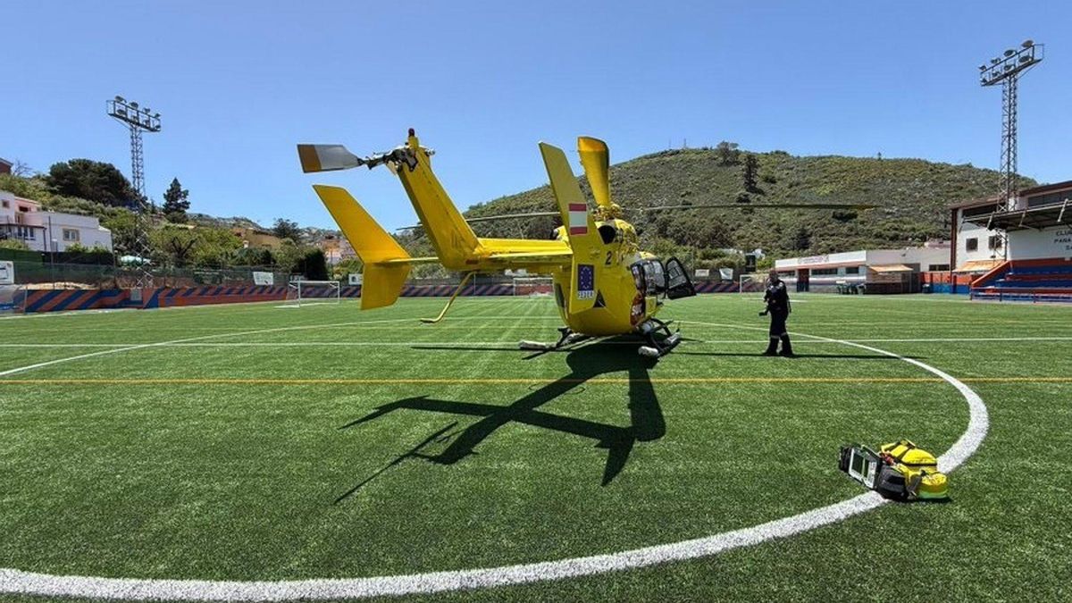 En estado grave un hombre de 70 años atrapado bajo un tractor de obra en San Mateo