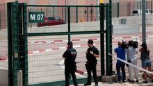 Acceso a la cárcel de Lledoners, en la que Jordi Cuixart permanece en prisión preventiva