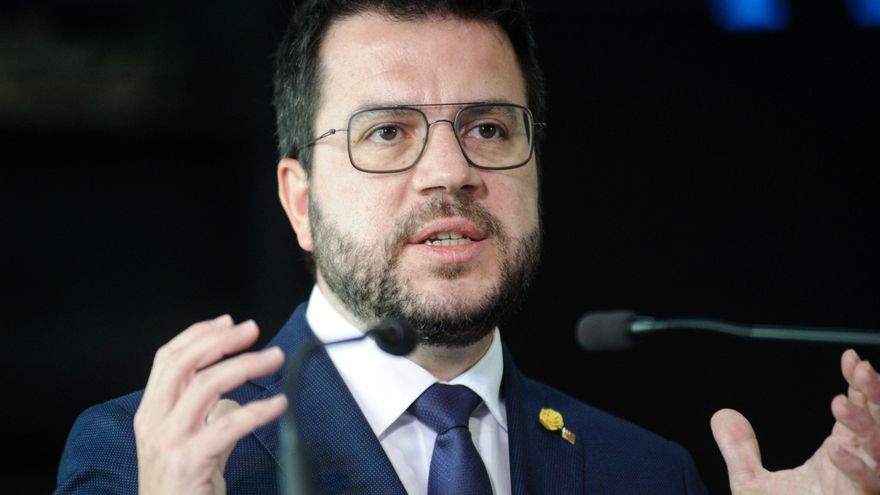 Archivo - El presidente de la Generalitat, Pere Aragonès