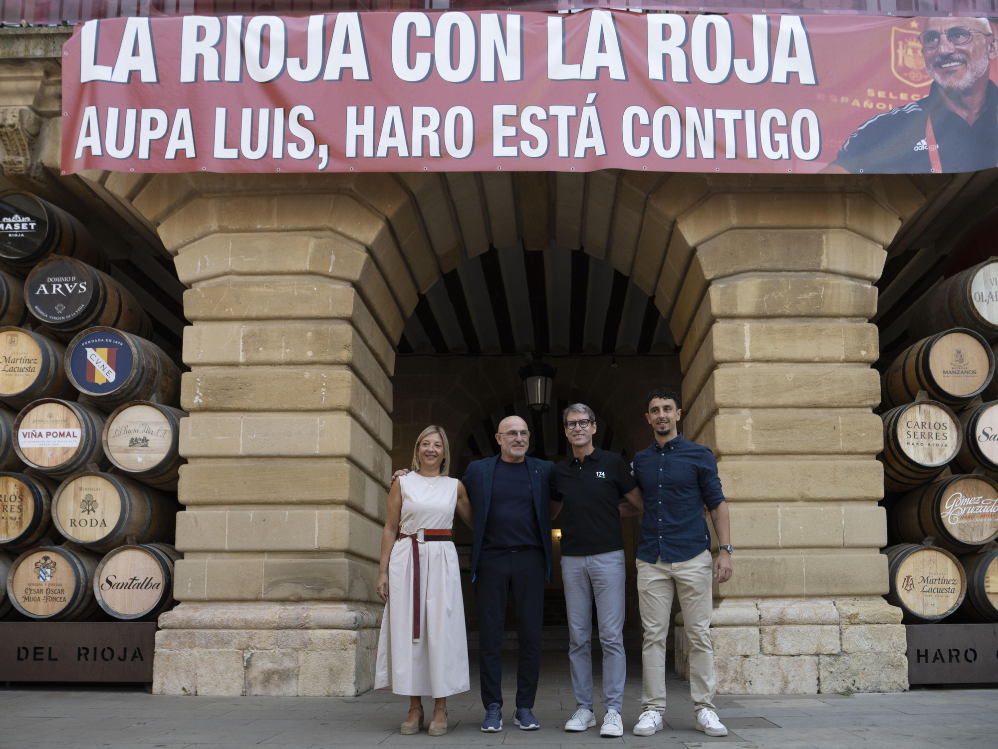 Homenaje al seleccionador Luis de la Fuente en Haro tras la victoria en el Mundial de fútbol