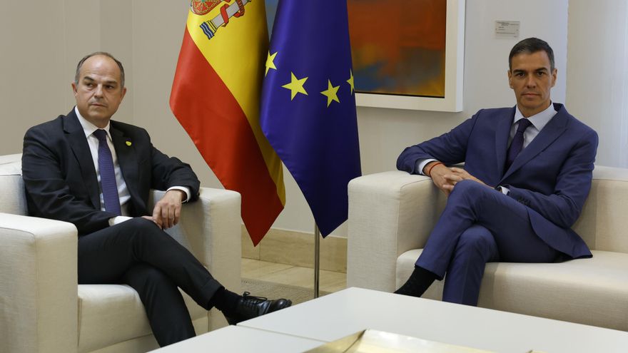 Jordi Turull acompaña a Nogueras en la reunión con Pedro Sánchez en Moncloa