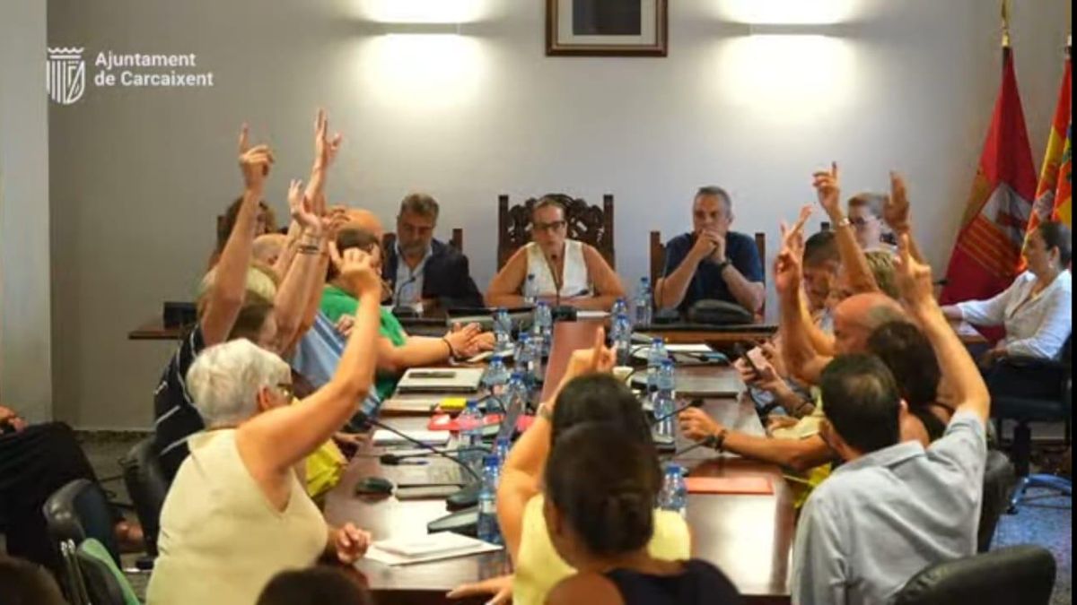 L'oposició ha votat contra els pressupostos de Carcaixent del PP per 2025.